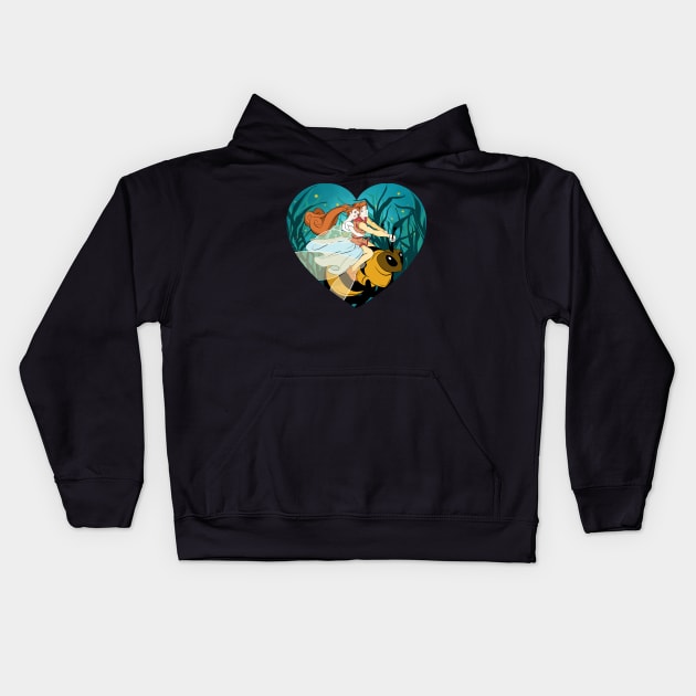 Thumbelina Kids Hoodie by Drea D. Illustrations